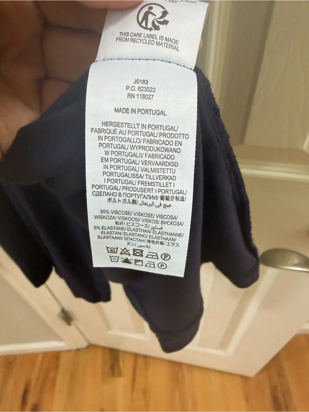 Boden Navy Wrap Dress - Picture 3 of 6